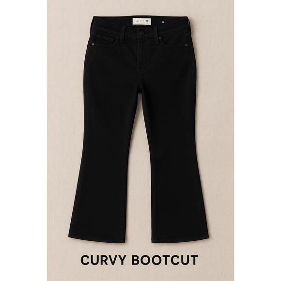 Joe's Curvy Bootcut Jeans W 32 Black Denim Southwestern Streetwear Whimsygoth - Picture 1 of 5